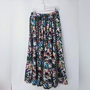 NWT Cupio Floral Polka Dot Full Skirt, Size Medium